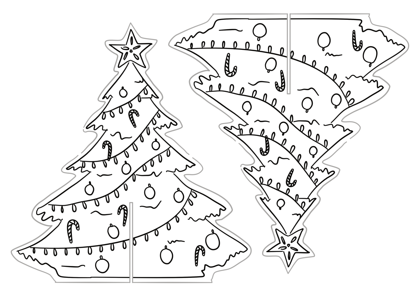 Printable Christmas Tree Decoration – Work Over Easy with Christmas Tree Decorations Template