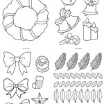 Printable Christmas Wreath Craft (Free Templates) Inside Christmas Template To Cut Out