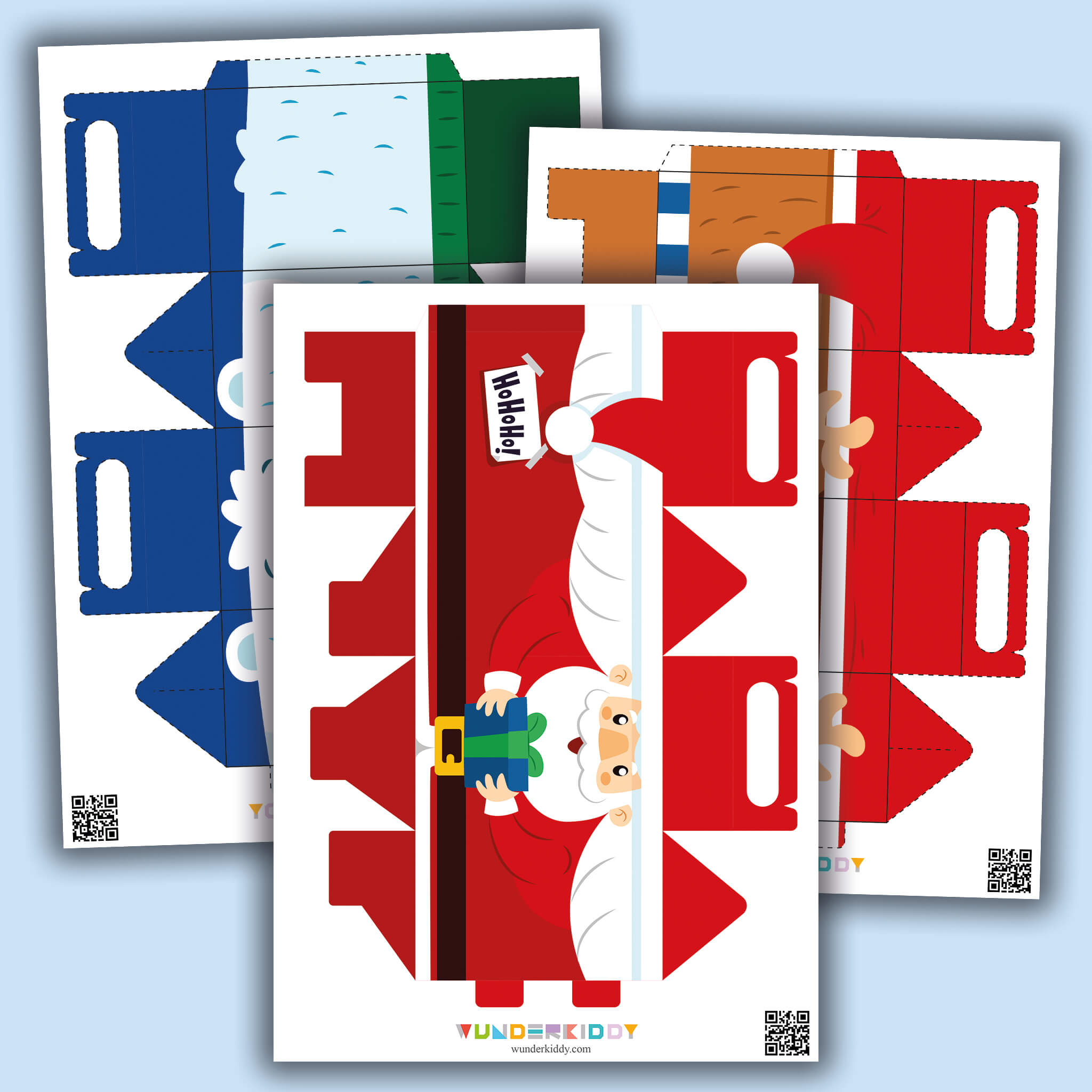 Printable Craft Template Christmas Gift Boxes For Kids regarding Christmas Paper Box Template