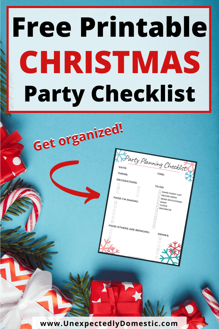 Printable Party Planning Checklist Template - Unexpectedly Domestic regarding Christmas Party Planning Checklist Template