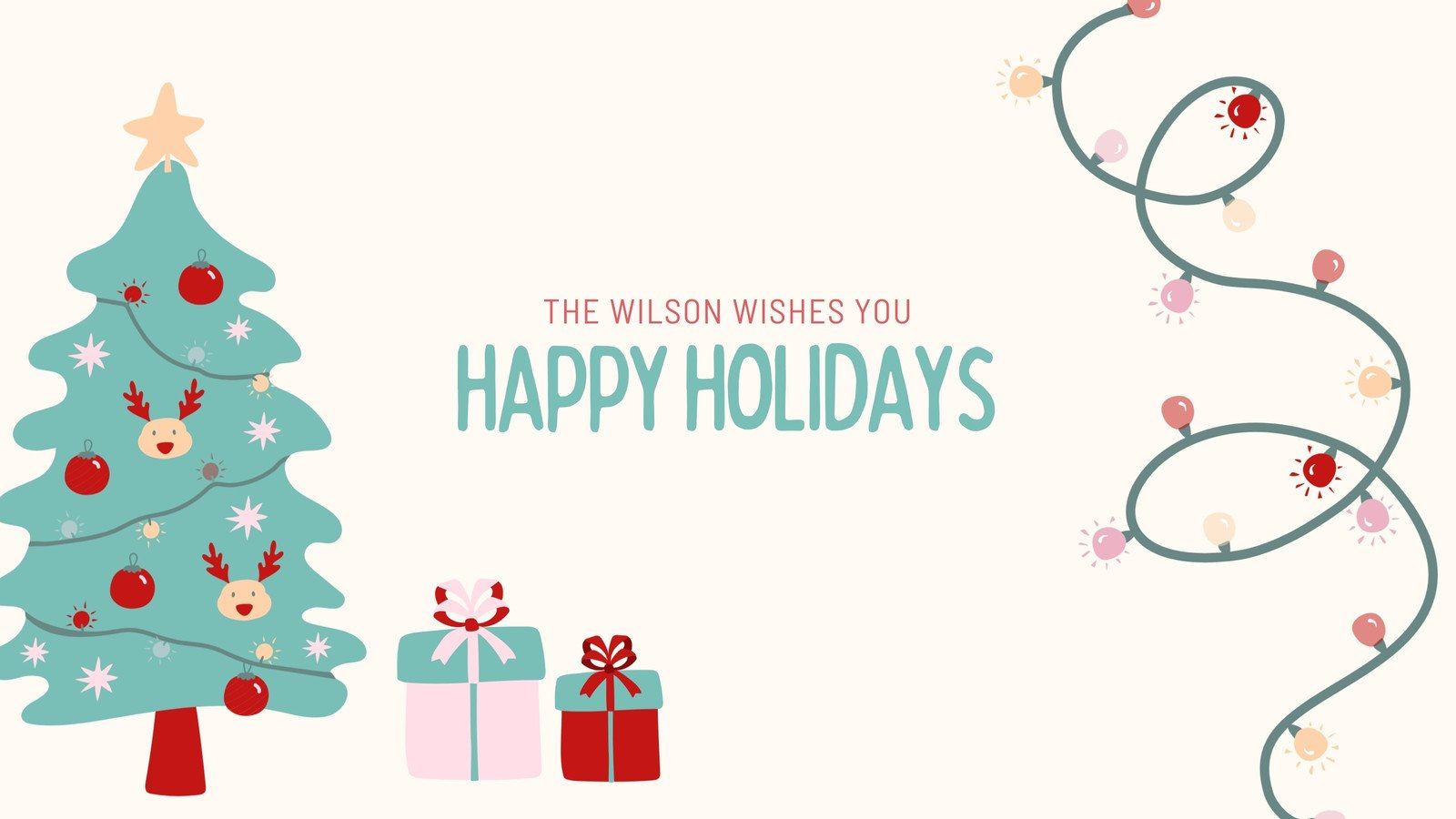 Red Funny Cute Merry Christmas Greeting Video with regard to Christmas Intro Video Template