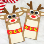 Reindeer Paper Bag Craft For Kids [Free Template] Story   Simple Throughout Christmas Paper Bag Puppet Template