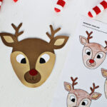 Reindeer Template  Free Printable   Childhood Magic With Christmas Reindeer Head Template