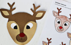Reindeer Template- Free Printable – Childhood Magic within Christmas Reindeer Craft Template