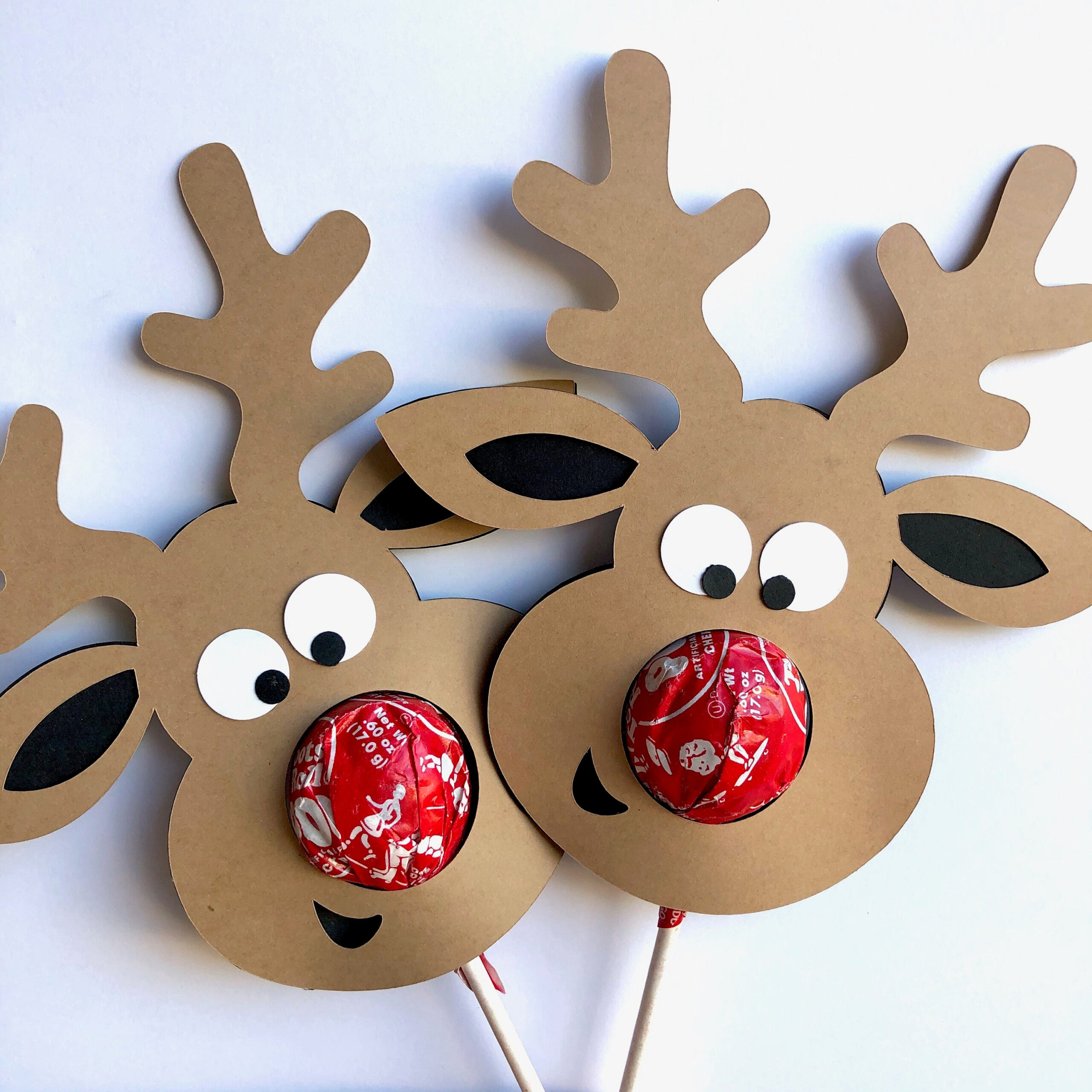 Rudolph The Red-Nosed Reindeer Lollipop .Svg Und Pdf-Datei Digitaler  Download pertaining to Christmas Reindeer Lollipop Template