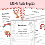 Santa Letter Templates | 15+ Free Pdf Printables For Christmas List To Santa Template