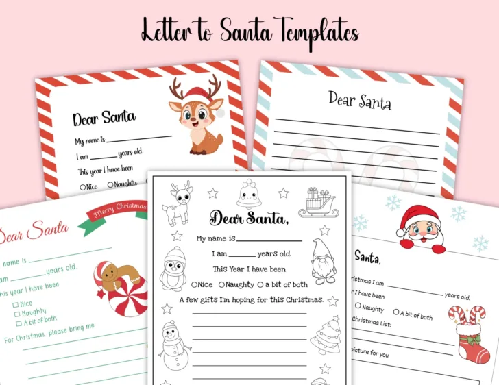 Christmas List to Santa Template