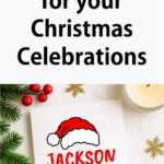 Santa Name Svg Shirt Template: Personalized Christmas Tee Design With Regard To Christmas Shirt Design Template