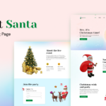 Secret Santa   Christmas Landing Page Completed | Figma Pertaining To Christmas Landing Page Template