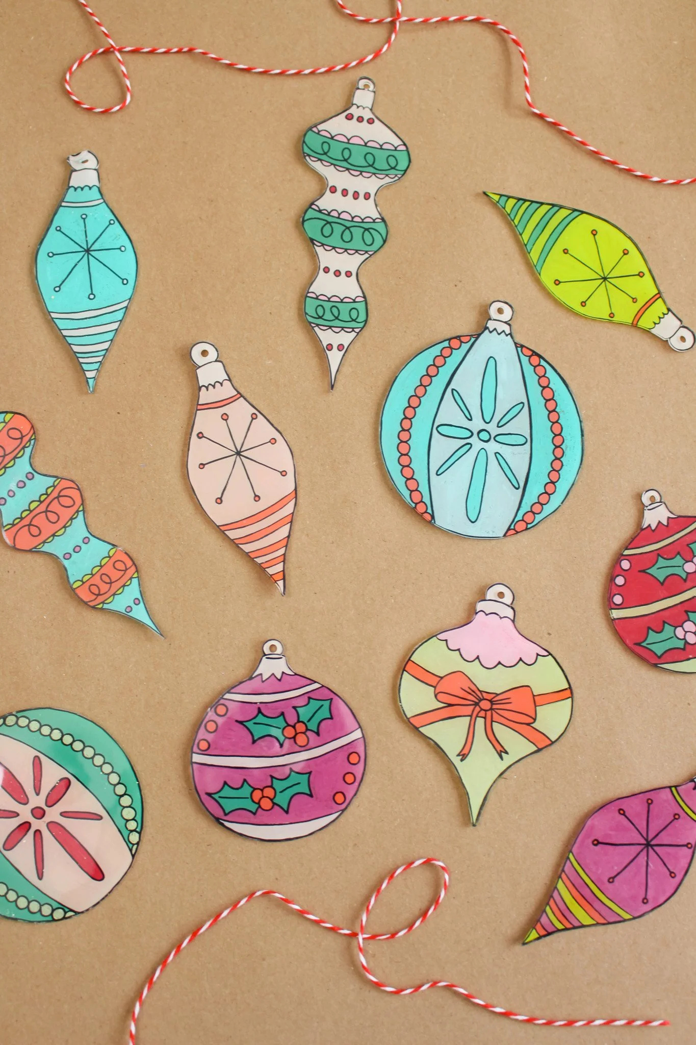 Shrinky Dinks Ornament Gift Tags (&amp;amp; Printable Template inside Christmas Shrinky Dink Template