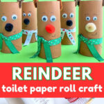 Silly Toilet Paper Roll Reindeer Craft For Kids To Make Throughout Christmas Toilet Paper Roll Crafts Template