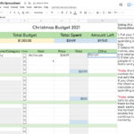 Simple Christmas Gift Tracker And Budget Template Spreadsheet For Google  Sheets With Christmas List Spreadsheet Template