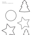 Simple Holidays Ornaments 3D Pen Stencil   3Doodler Pertaining To Christmas Ornament Stencil Template