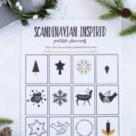 Simple Scandinavian Inspired Table Setting And Printable Place Intended For Christmas Place Setting Cards Template