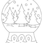 Snow Globe Coloring Pages & Templates   25 Pages | Printabulls Intended For Christmas Snow Globe Template