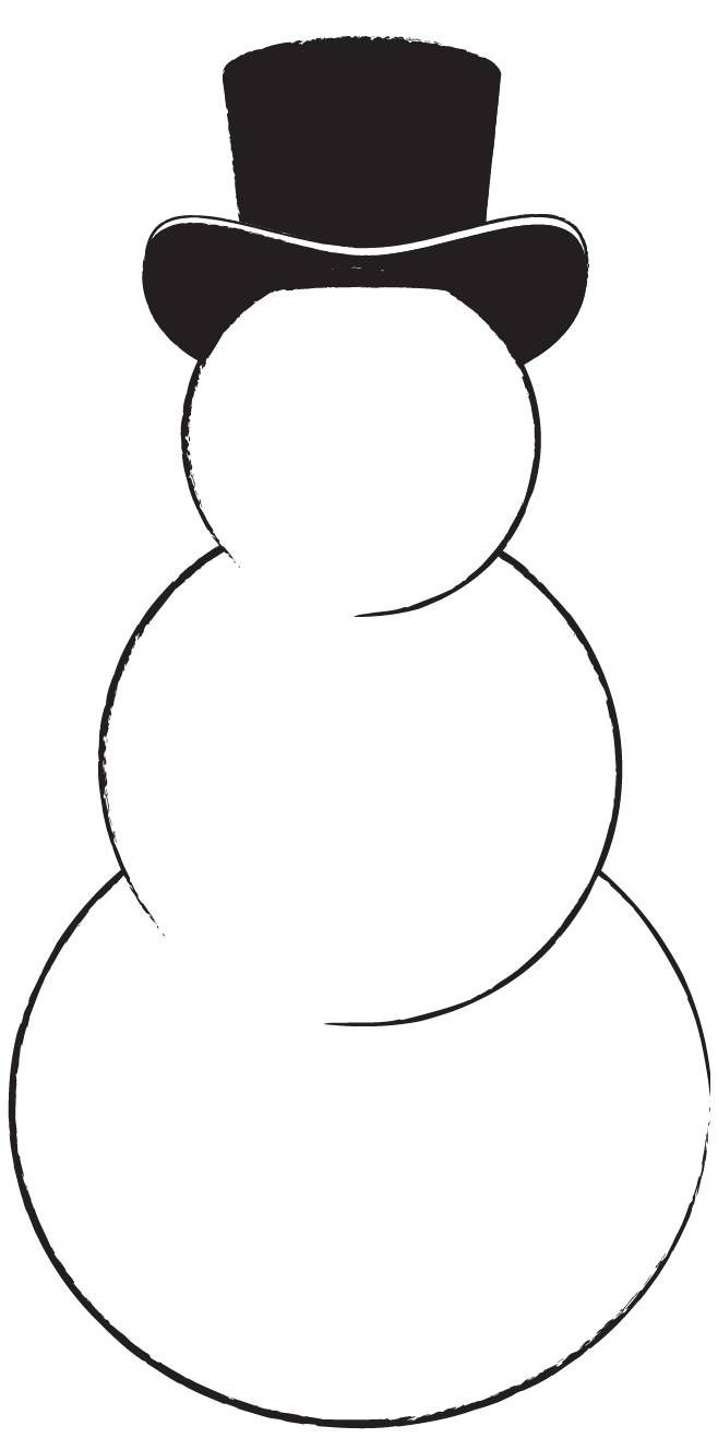 Snowman Cut Out Pattern - 10 Free Pdf Printables | Printablee throughout Christmas Snowman Template Free