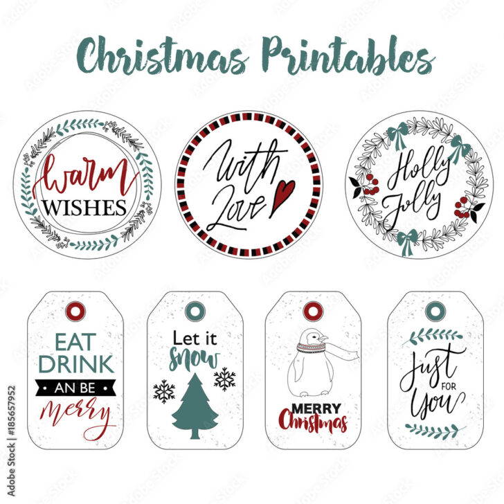 Christmas Label Template Printable Christmas Label Template Printable