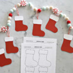 Stocking Template   Free Printable   Childhood Magic With Christmas Stocking Tree Decoration Template