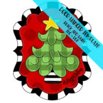 Template Door Hanger: Christmas Tree   Etsy Intended For Christmas Tree Door Hanger Template