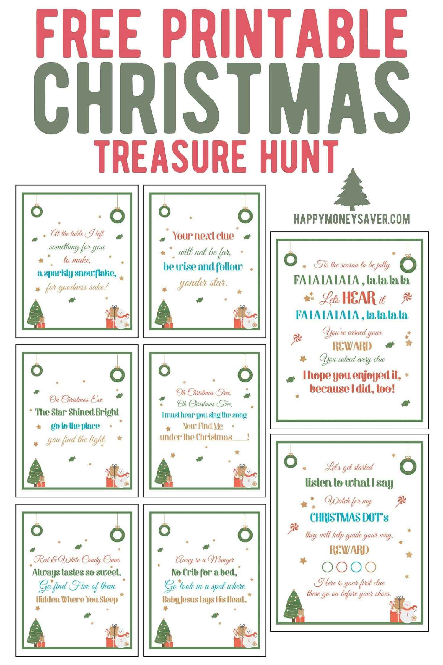 The Ultimate Christmas Treasure Hunt + Free Printable within Christmas Treasure Hunt Template