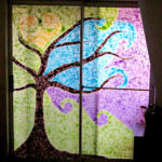 Tissue Paper Stained Glass: 11+ Super Cool Ideas   Guide Patterns In Christmas Tissue Paper Stained Glass Window Template
