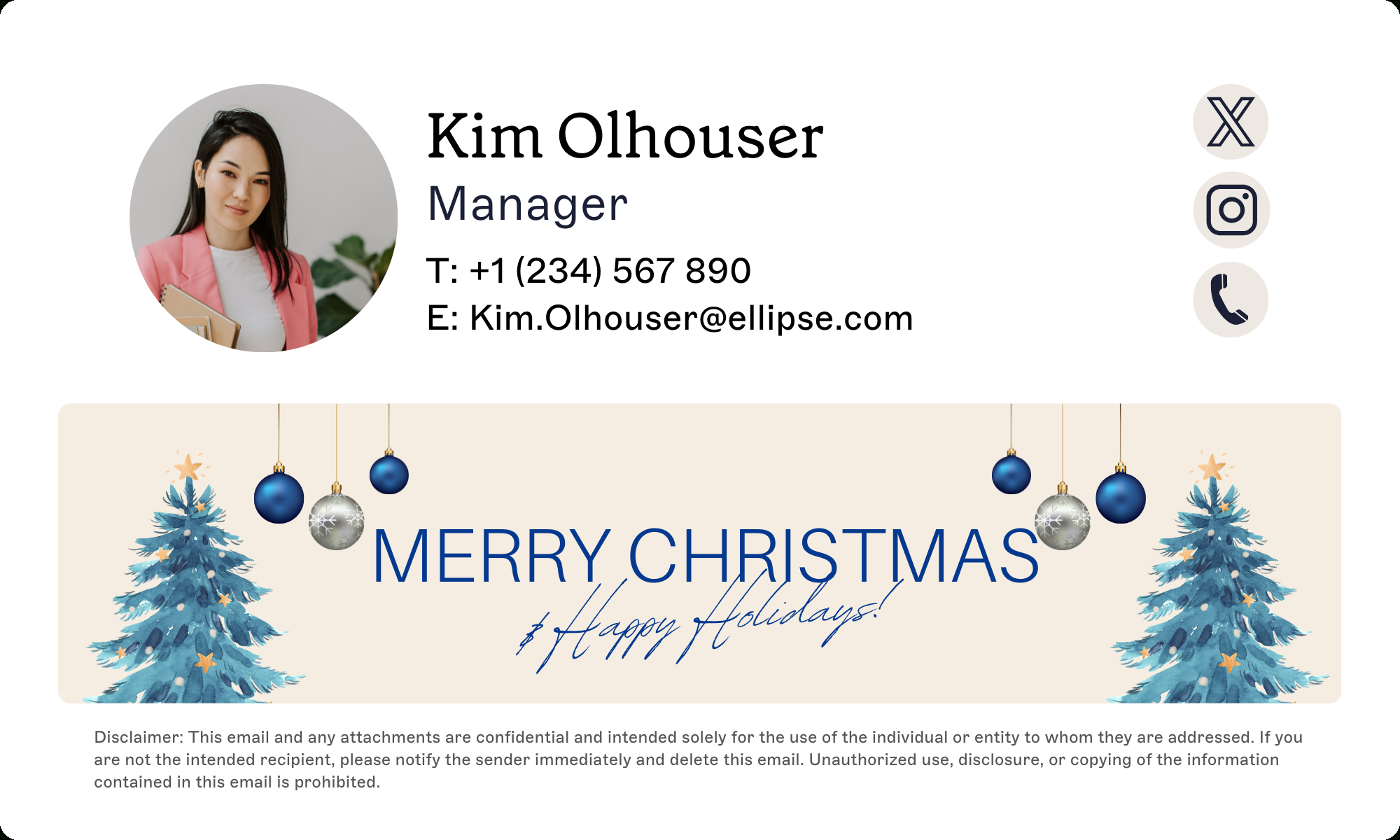 Top 10 Christmas Email Signature Templates | Exclaimer throughout Christmas Signature Email Template Free