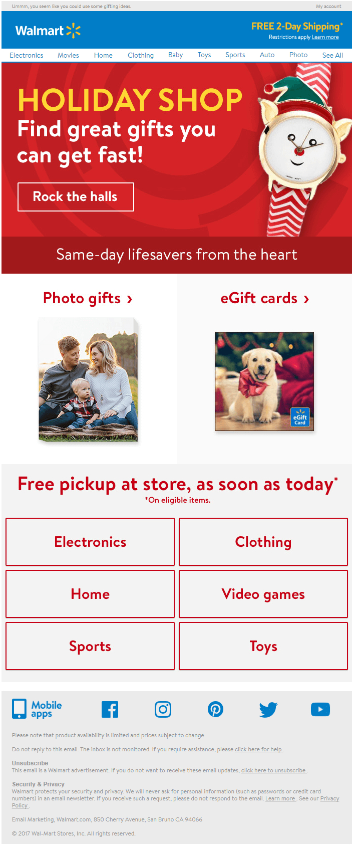 Christmas Toys Sale Email Template