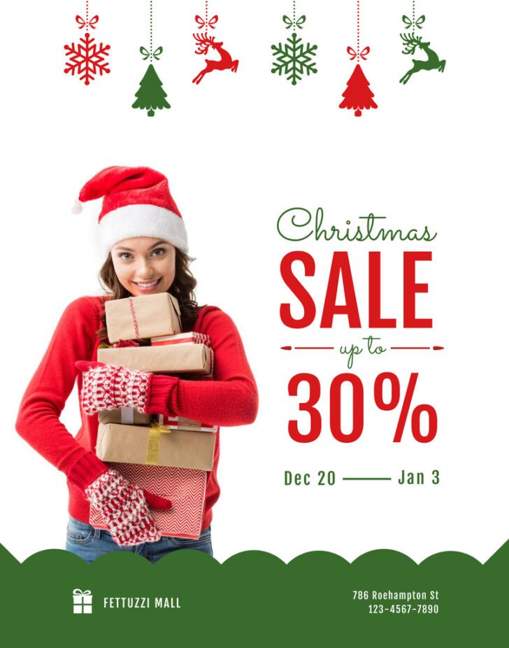Christmas Sale Poster Template Christmas Sale Poster Template