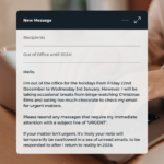 Unique Christmas Out Of Office Templates | Copy + Paste In Christmas Out Of Office Template