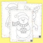 Weihnachts Arbeitsblätter Für Den Kindergarten Zum Ausdrucken Throughout Christmas Pin Art Template