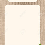 Weihnachtsmenü Vorlage Über Einen Gestrickten Hintergrund Mit Regarding Christmas Menu Template Blank
