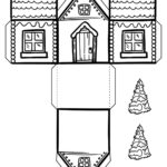 Winter Paper House Templates (Free Printables) Pertaining To Christmas Paper House Template