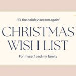 Wishlist Christmas Presentation In Light Pink Blue Gold Classy Elegant Style Pertaining To Christmas List Slides Template