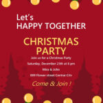 Word Of Christmas Party House Invitation Card.docx | Wps Free In Christmas Party Invitation Letter Template