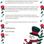 Word Of White Christmas Holiday Letter.docx | Wps Free Templates Inside Christmas Letter To Employees Template