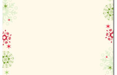 Xmas Stationery Printable – Printable Party Favors inside Christmas Stationery Template Free Printable