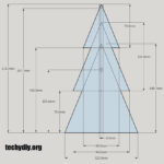 Xmas Tree 3D Led Acrylic Edge Lit Lamp | Techydiy With Christmas Tree Acrylic Template