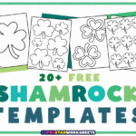 Shamrock Templates (Free Printables)   Superstar Worksheets With 3 Inch Shamrock Template