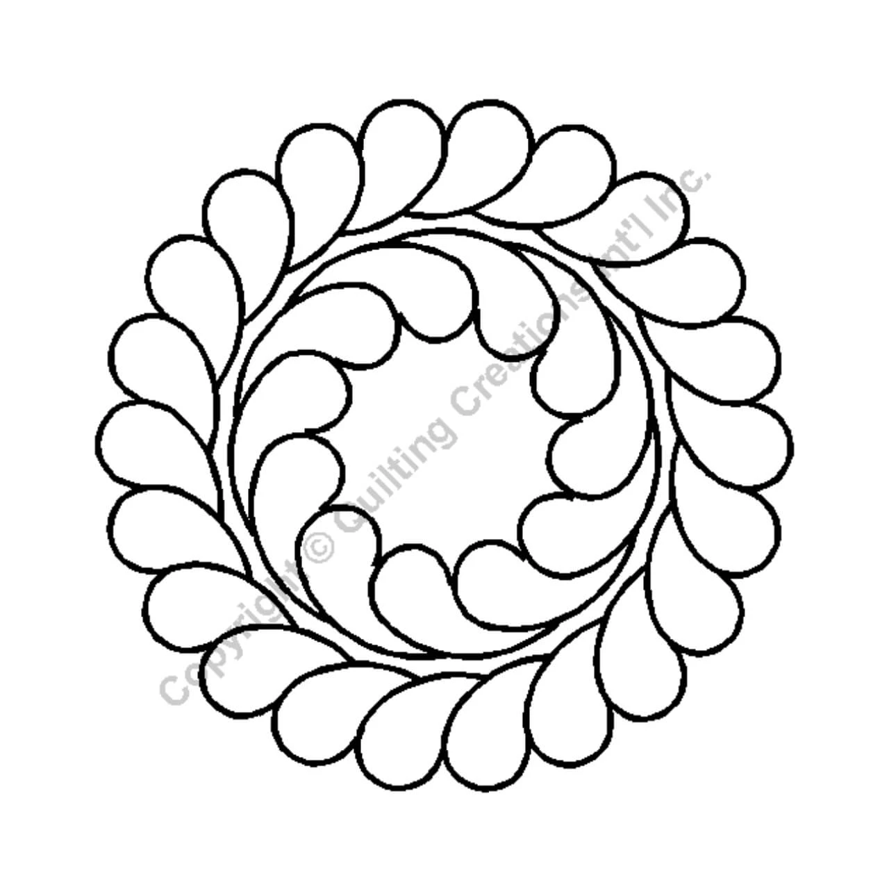 10 5 Feather Circle Block Stencil 10 5 Feather Circle Block Stencil
