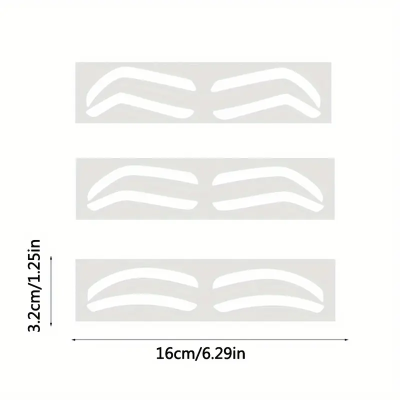 10 Pairs 3 Styles Disposable Eyebrow Stencil Stickers Eyebrow Shaping And Drawing Guide Tape For And Makeup Applications For Perfect Brow Lines Alcohol Free G 601099618731488