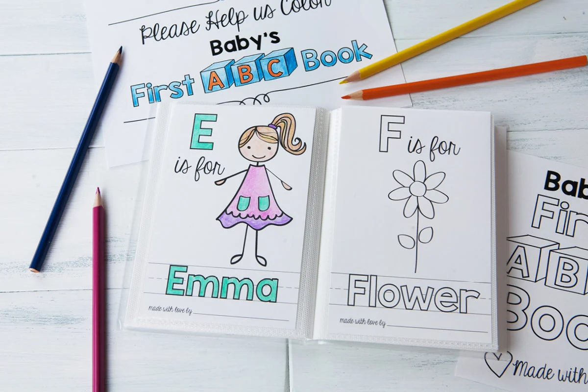 2017 8 7 Abc Book Template For A Baby Shower Activity