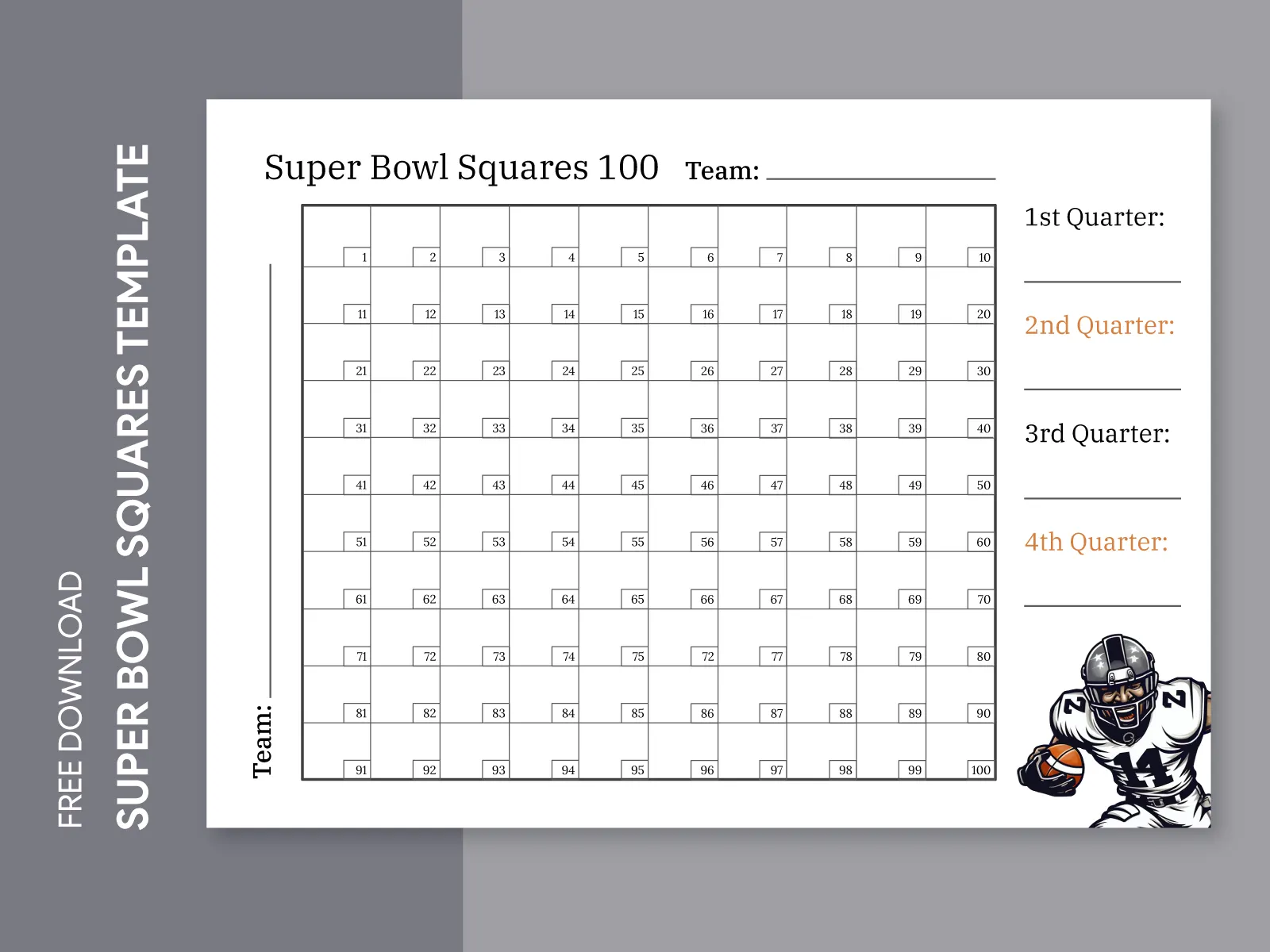 22719208 NFL Football Squares Free Google Docs Template 22719208 NFL Football Squares Free Google Docs Template