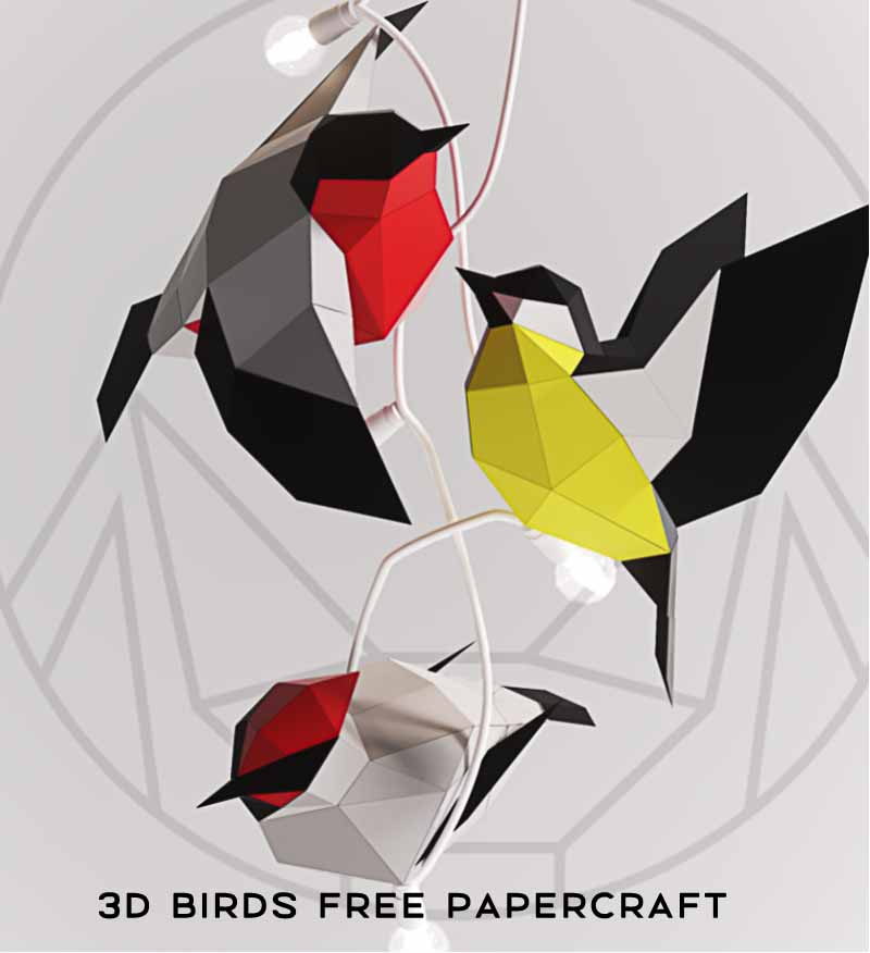 3d Birds Free Papercraft 3d Birds Free Papercraft