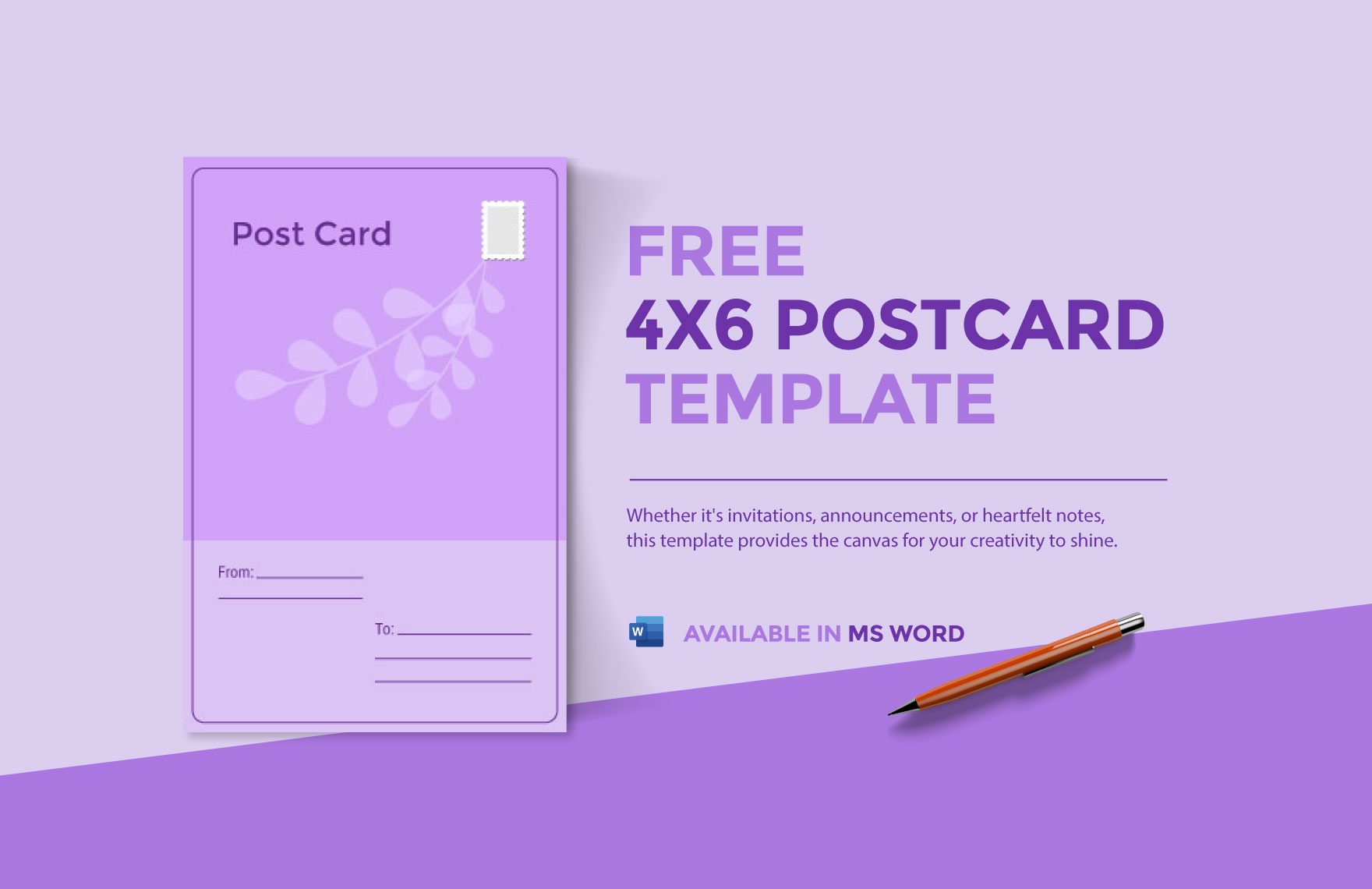 4x6 Postcard Template 4x6 Postcard Template