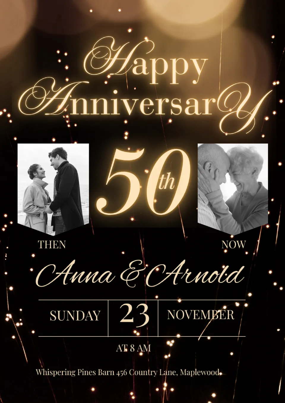 50th Wedding Anniversary Invitation Template 50th Wedding Anniversary Invitation Template