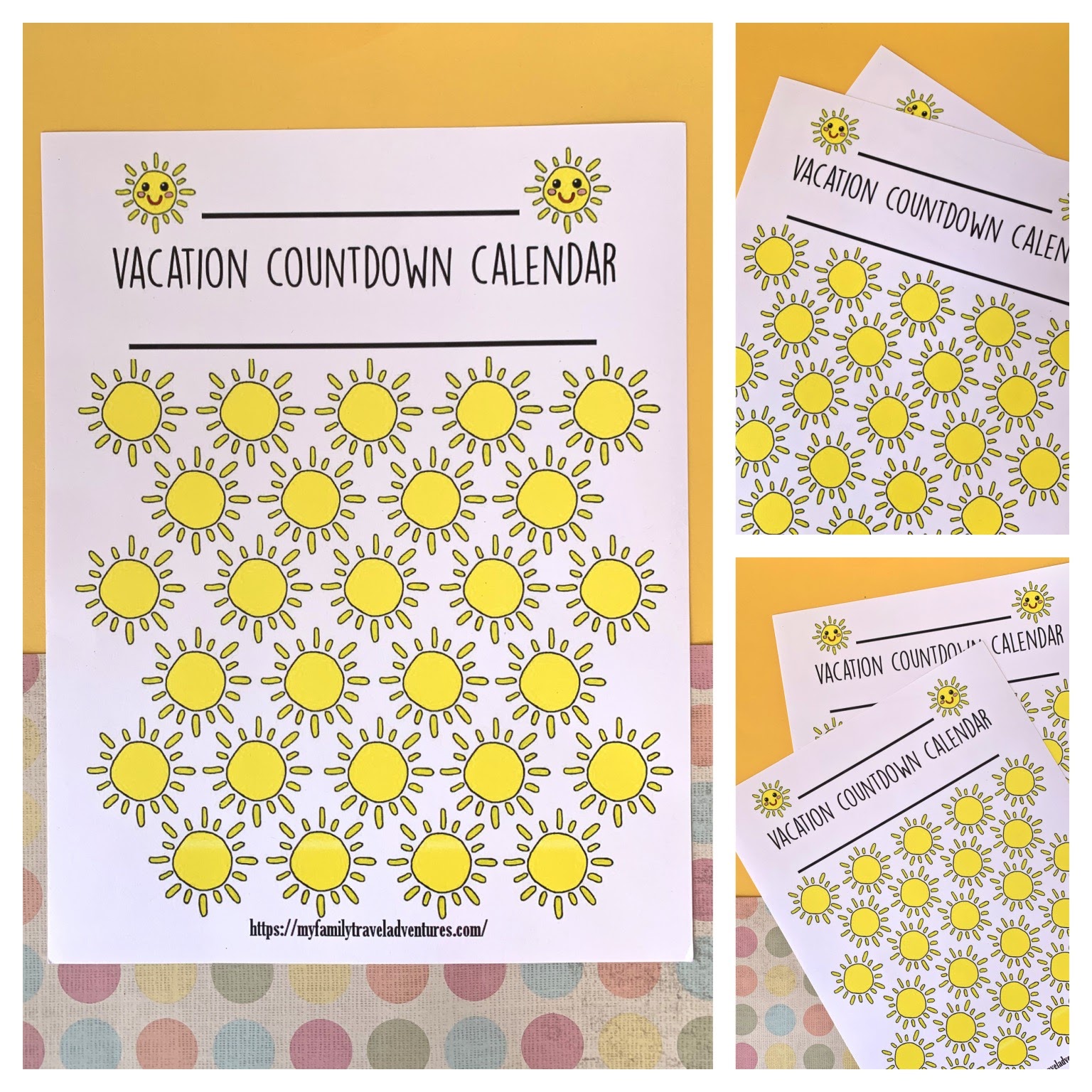 6 Free Printable Vacation Countdown Calendars 6 Free Printable Vacation Countdown Calendars