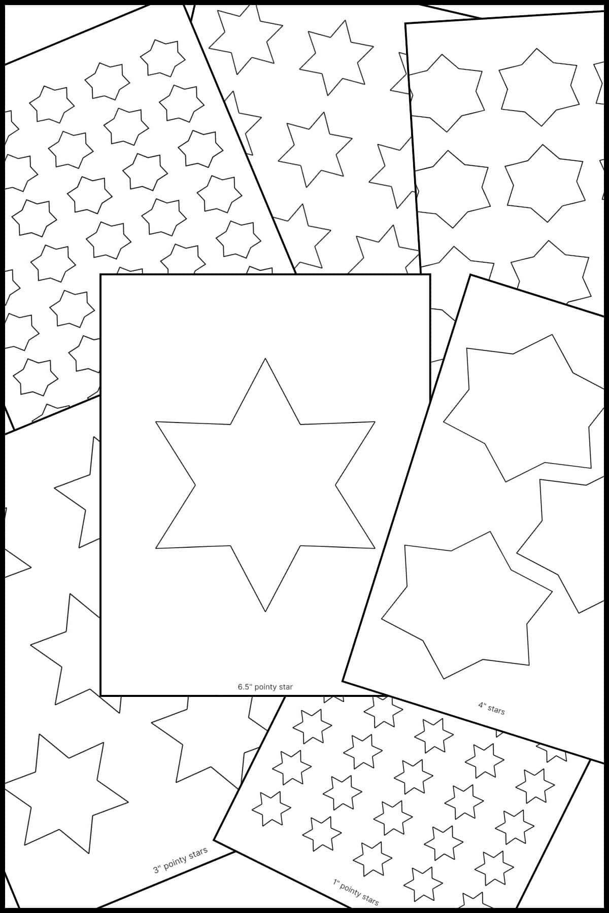 6 Point Star Template Printable 6 Point Star Template Printable