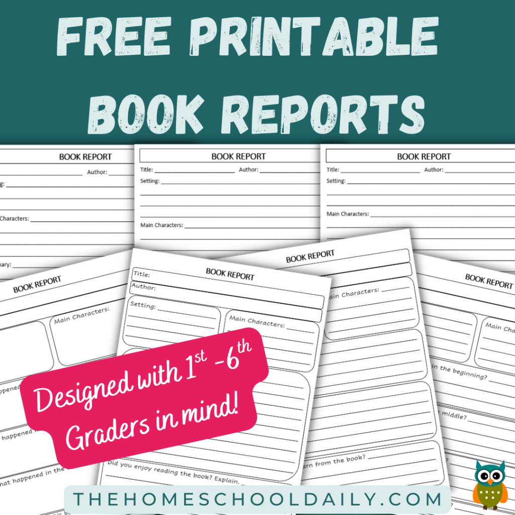 7 Printable Book Reports 7 Printable Book Reports
