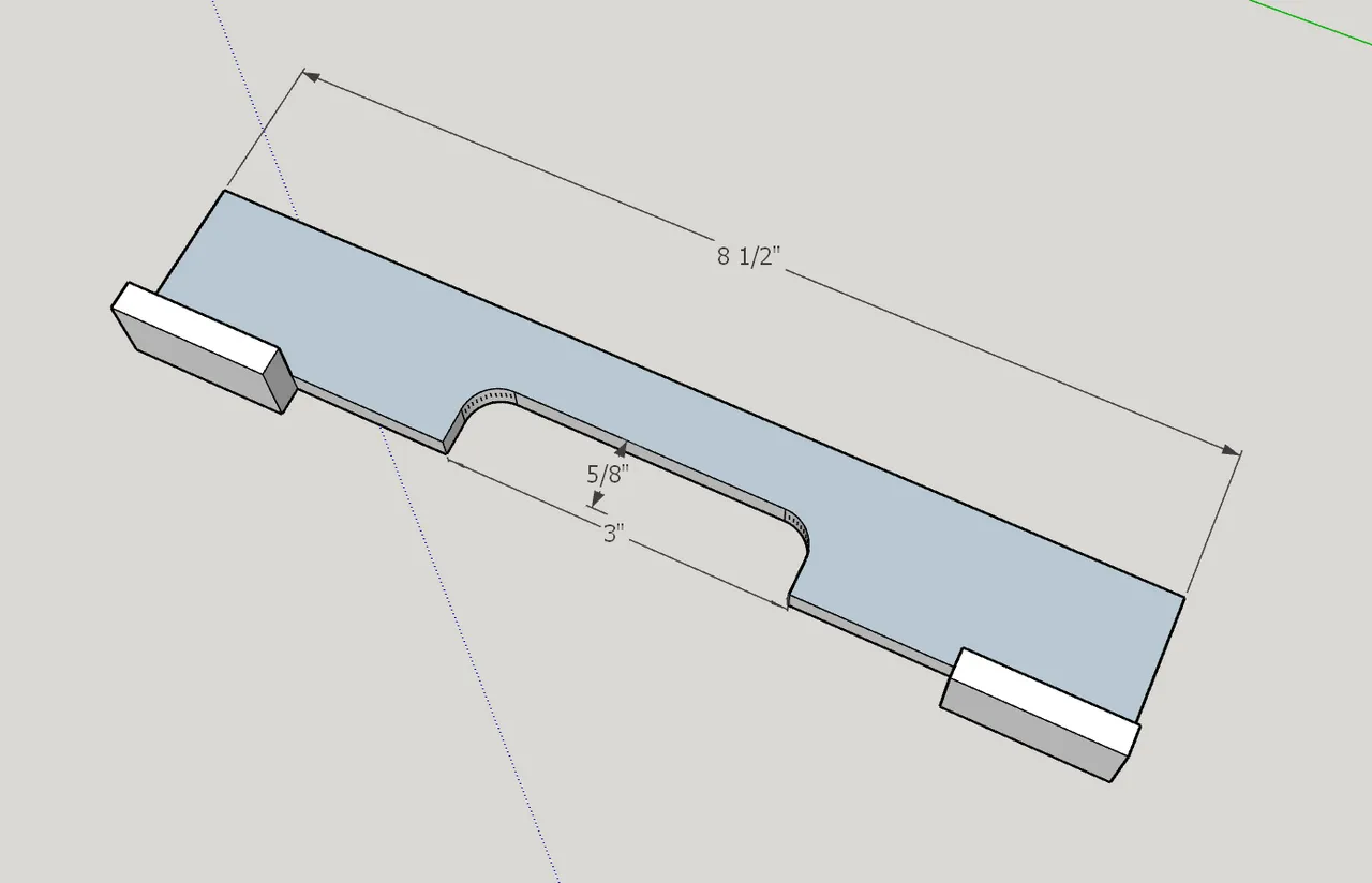 714264 Cutting Board Handle Router Template
