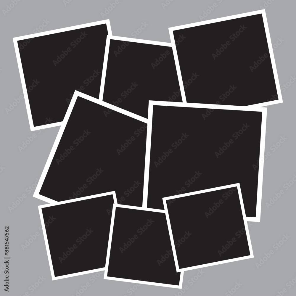 8 Photo Collage Template Vector Illustration New Collections F881547562 8 Photo Collage Template Vector Illustration New Collections F881547562